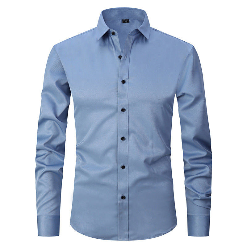 Stretch Shirt Long Sleeve Non-ironing Slim Fit