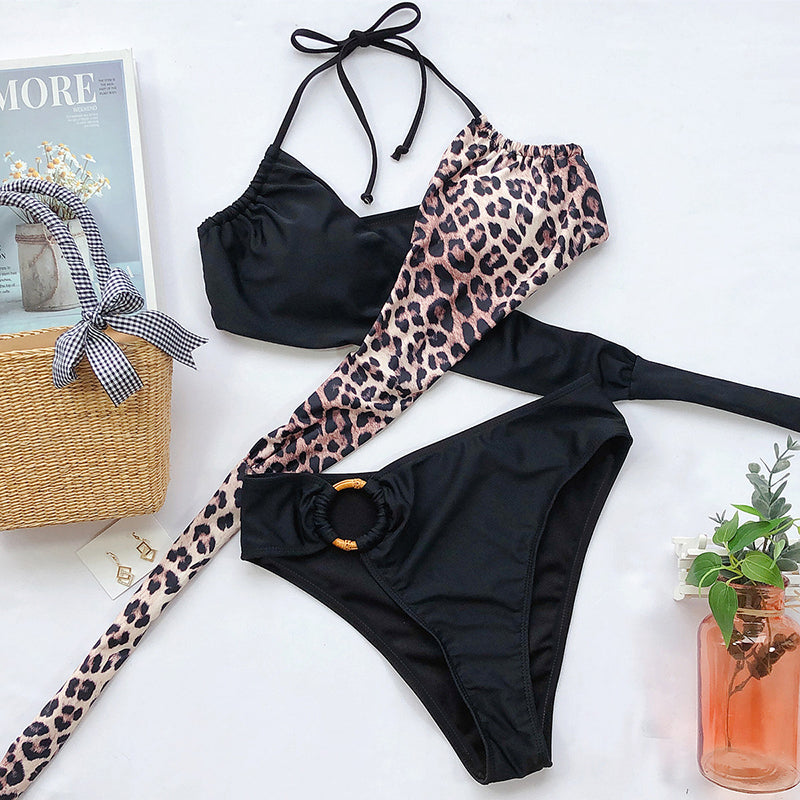 Split Strap Swimsuit Set
