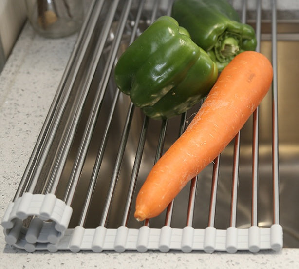 Stainless Steel Folding Kitchen Drain Sink Rack