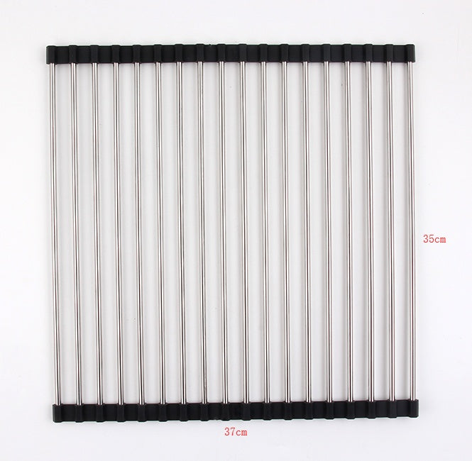 Stainless Steel Folding Kitchen Drain Sink Rack