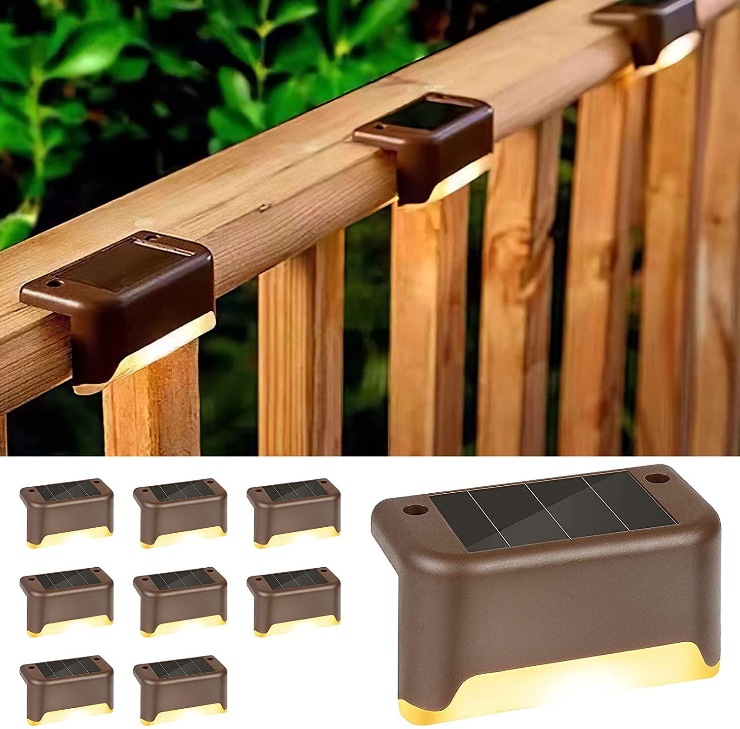 Solar Step/Balcony LED Light 4pc, 16pc, 24pc