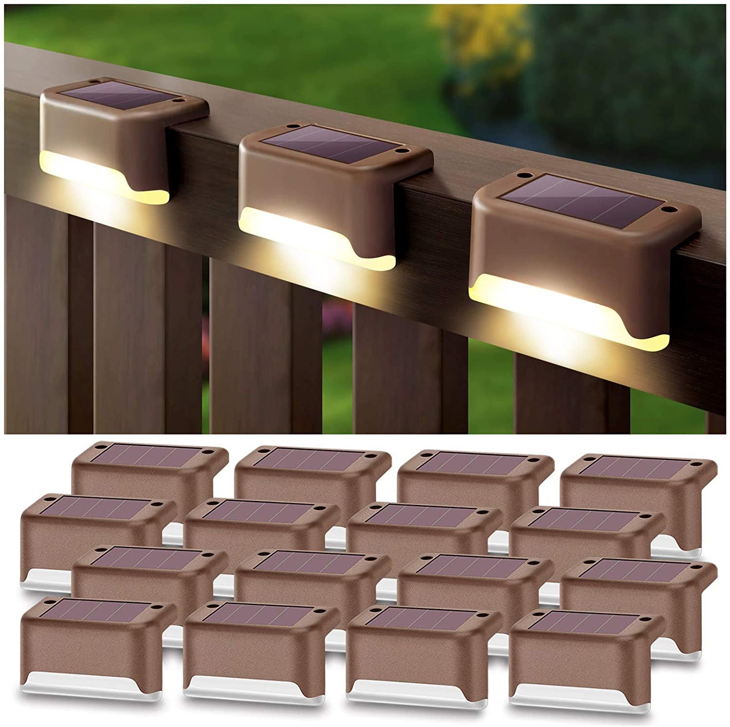 Solar Step/Balcony LED Light 4pc, 16pc, 24pc