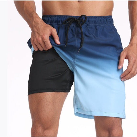 3D Digital-printed Double-layer Beach Shorts