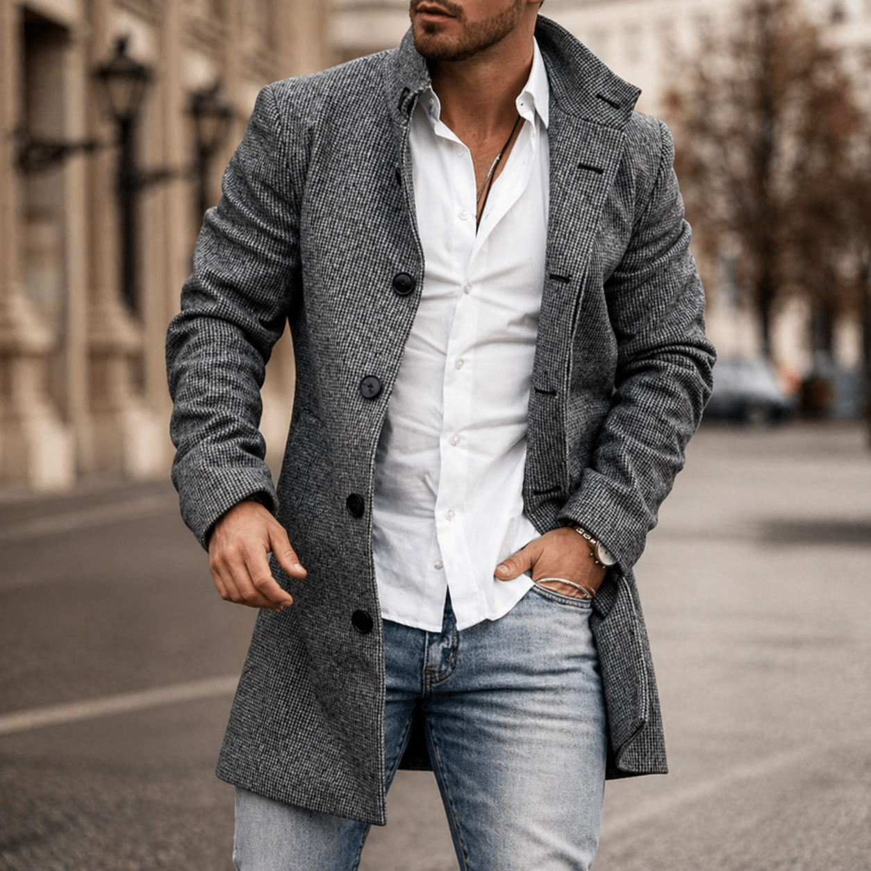 Mid-length Casual Fashion Coat