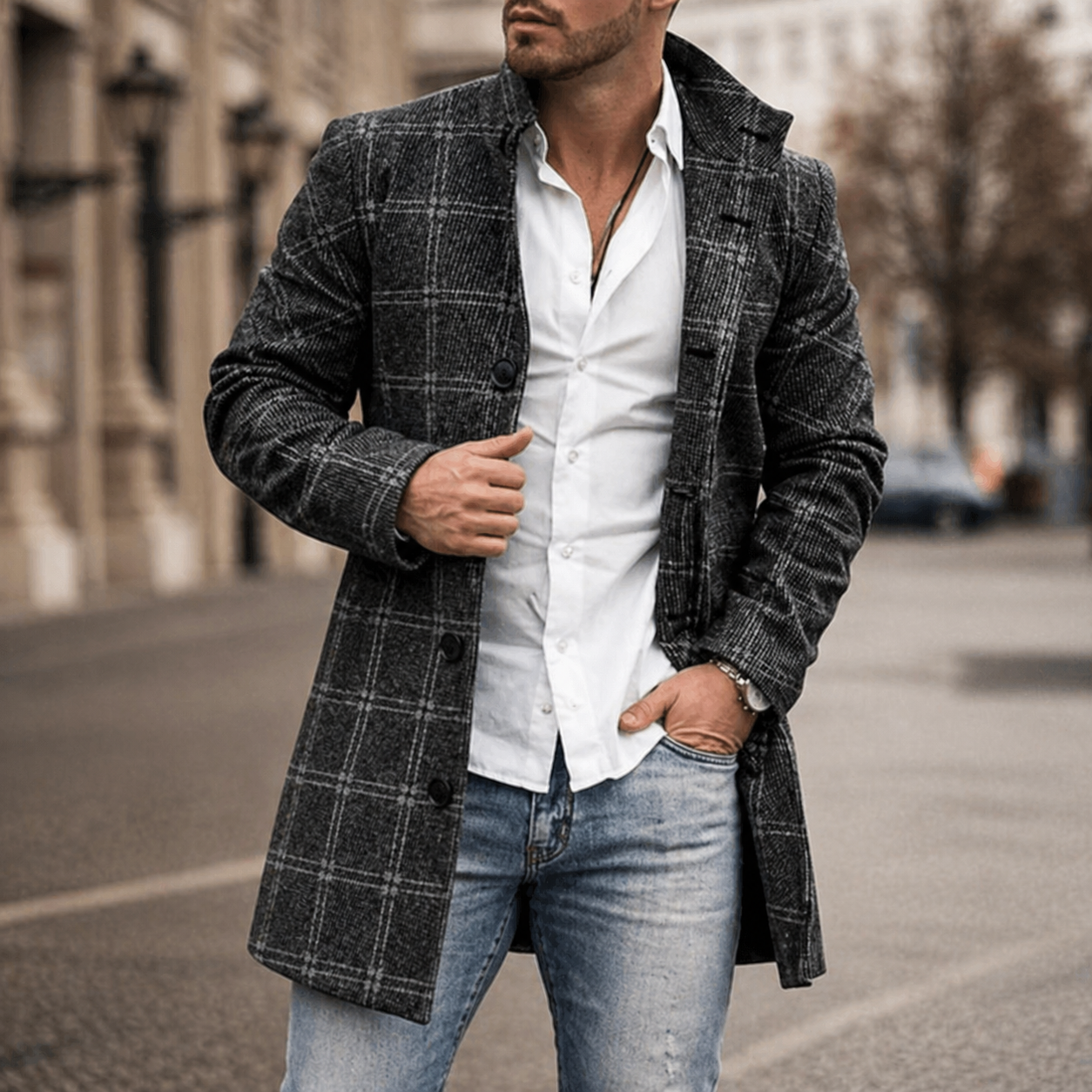 Mid-length Casual Fashion Coat