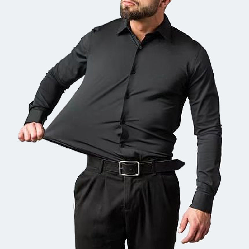 Stretch Shirt Long Sleeve Non-ironing Slim Fit