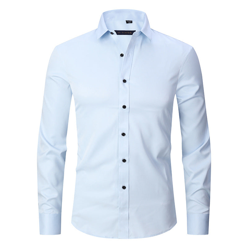 Stretch Shirt Long Sleeve Non-ironing Slim Fit