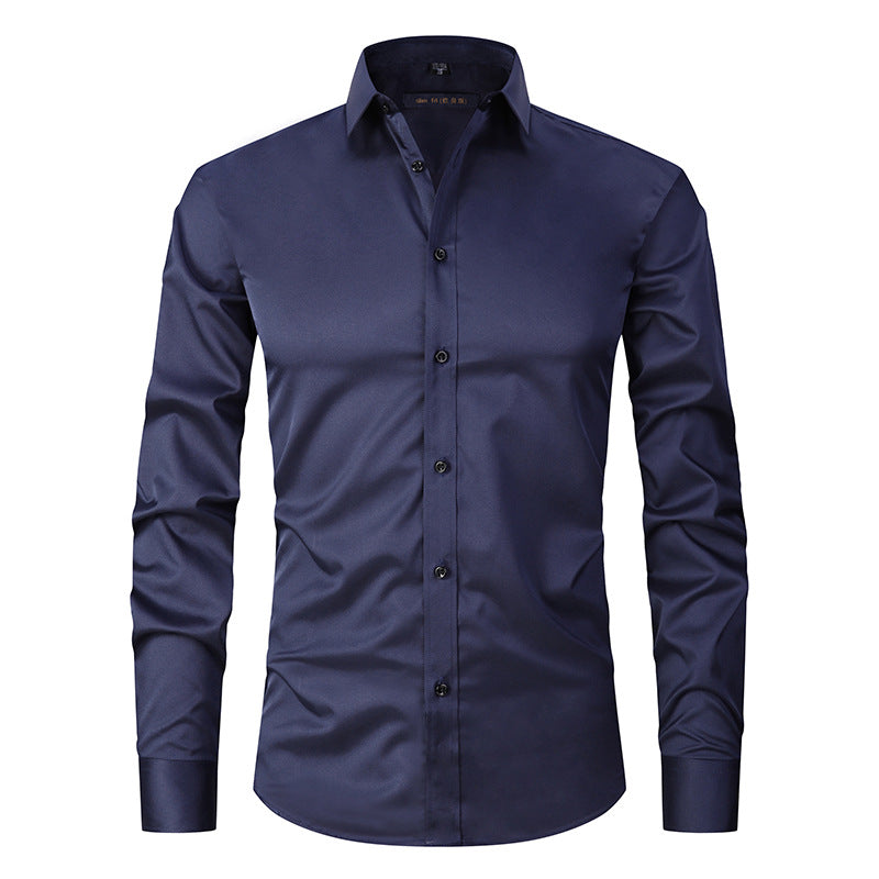 Stretch Shirt Long Sleeve Non-ironing Slim Fit