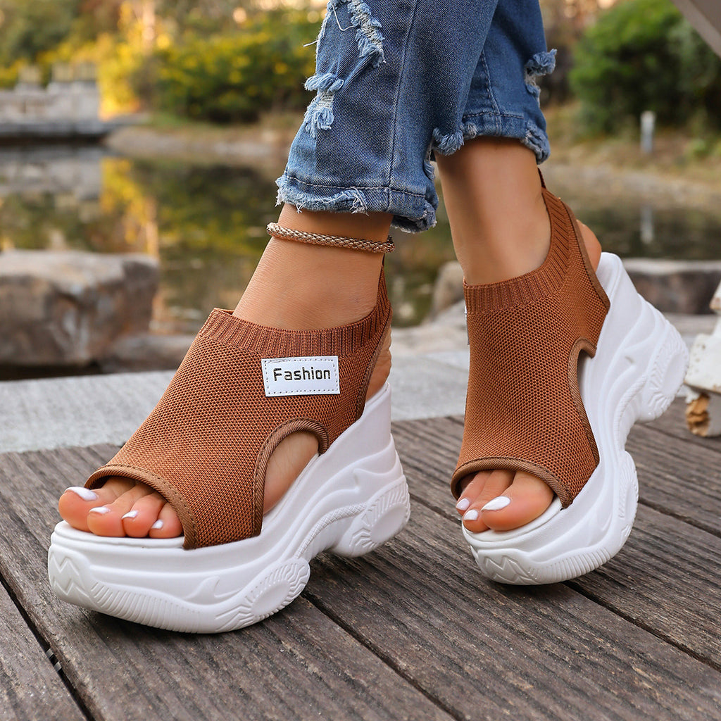 Summer Chunky Wedge Sandals